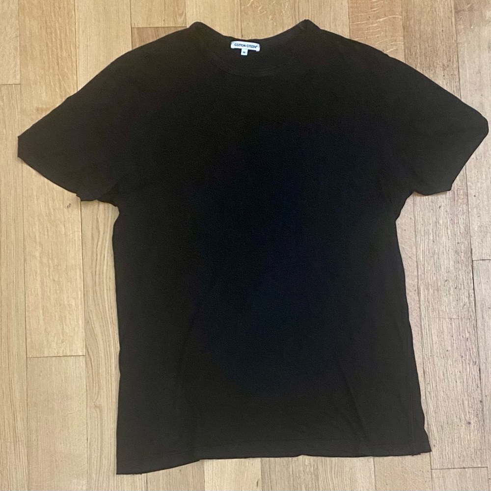 Cotton citizen solid black T-shirt mens medium